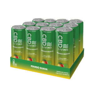 CBD Sparkling Water - Mango Guava - 12 pack