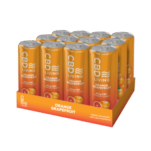 CBD Sparkling Water - Orange Grapefruit - 12 pack